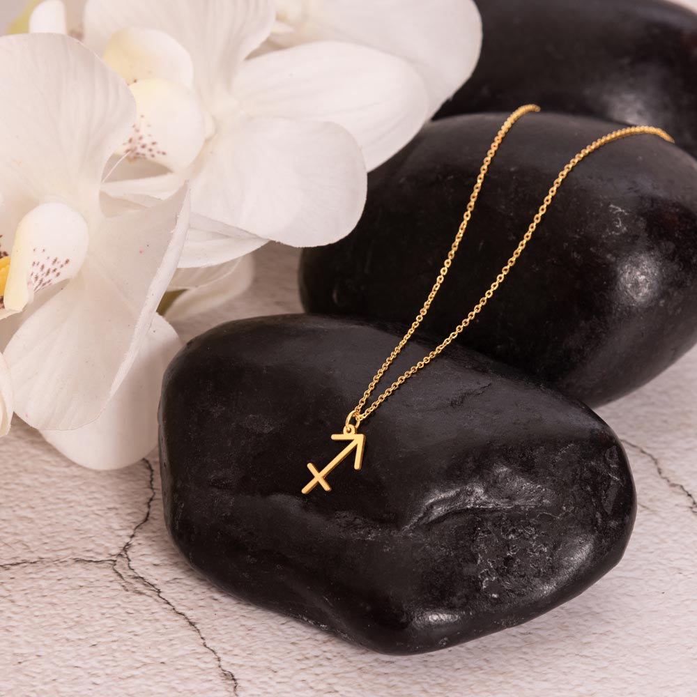 Sagittarius Necklace – Zodiac Gift for Her – Meaningful Astrology Jewelry with Message Card