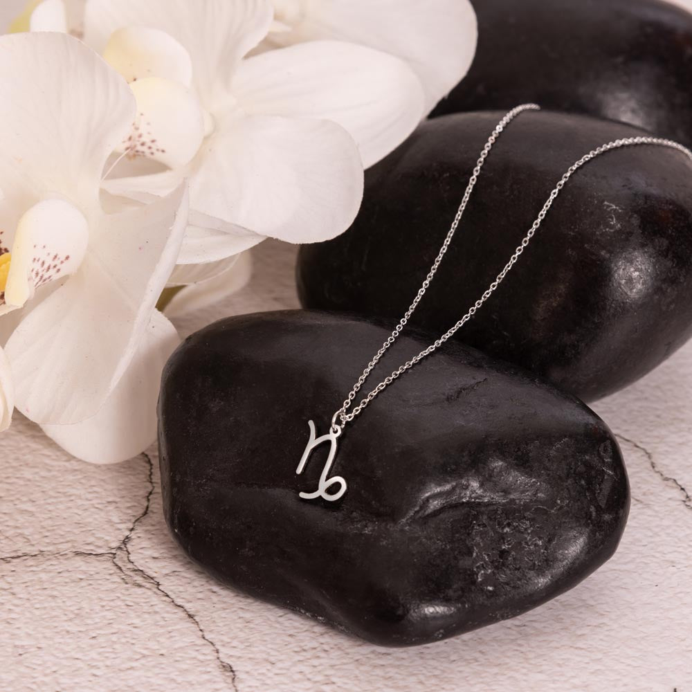 Capricorn Necklace – Zodiac Gift for Her – Meaningful Astrology Jewelry with Message Card