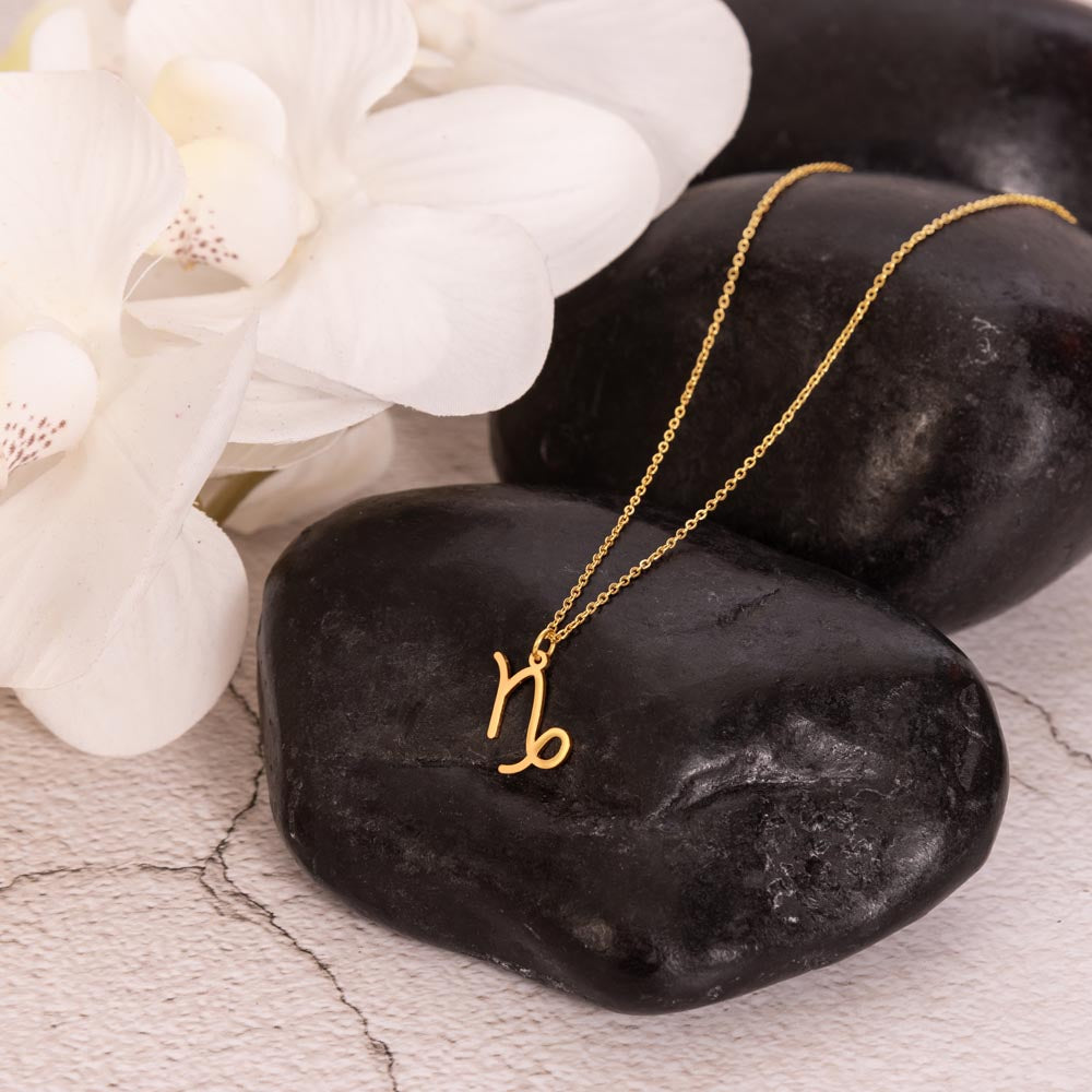 Capricorn Necklace – Zodiac Gift for Her – Meaningful Astrology Jewelry with Message Card