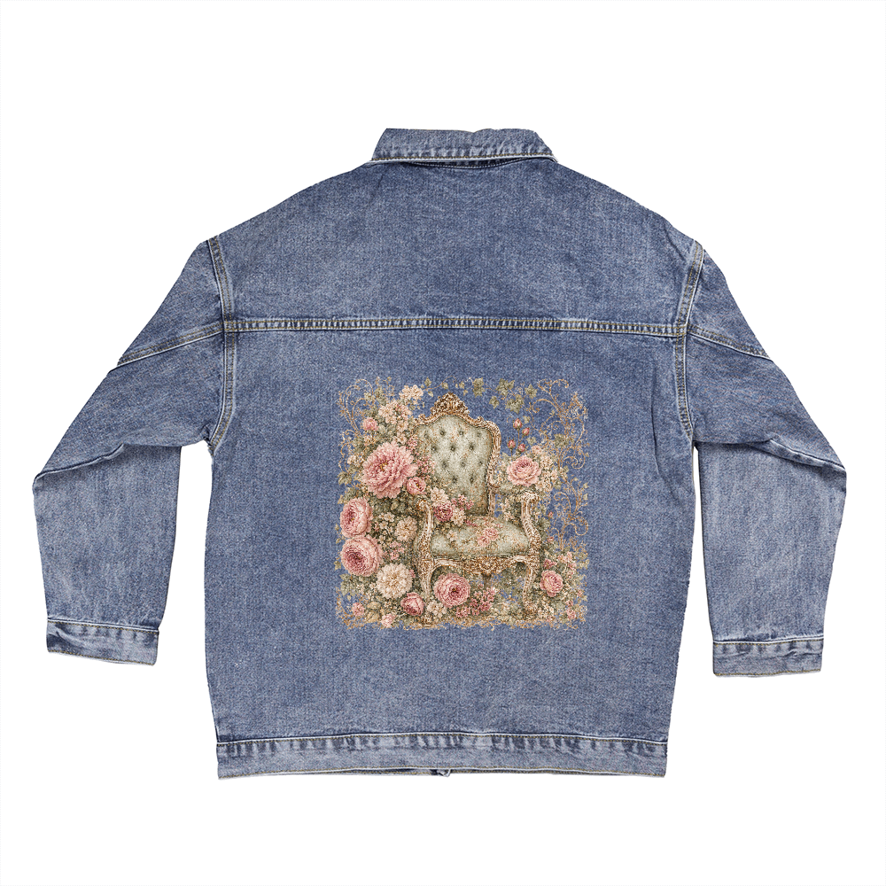 Heirloom Rose Chair Denim Jacket