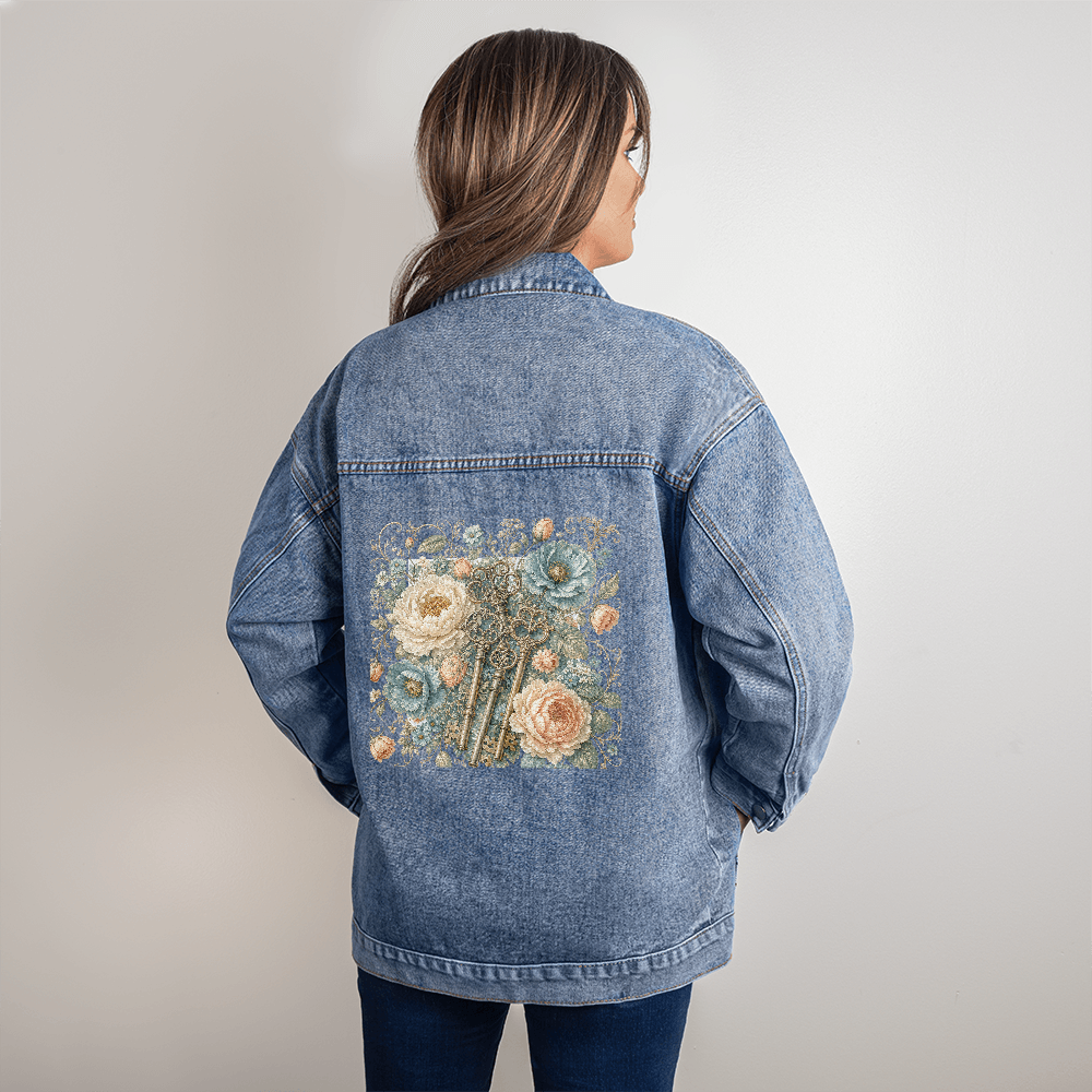 Golden Key Garden Denim Jacket