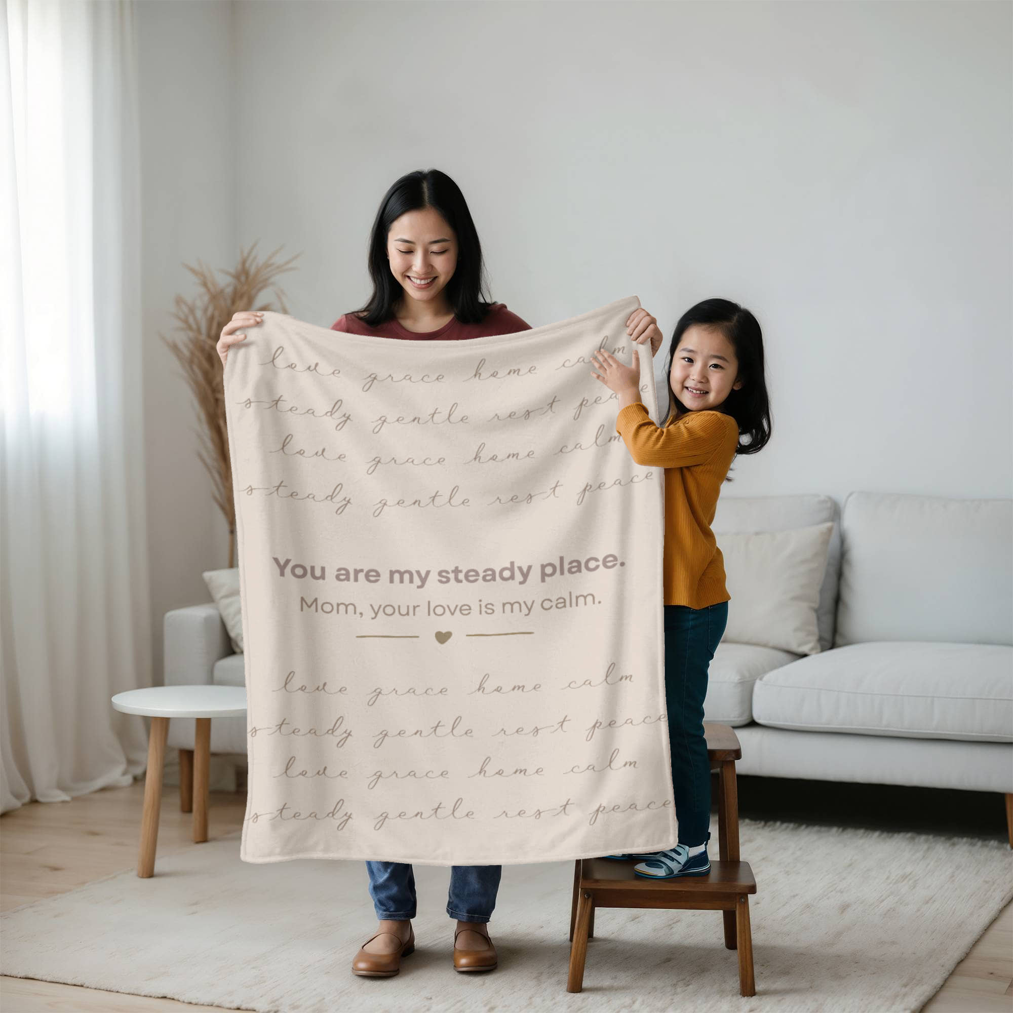 To My Mom – You Are My Steady Place | Heirloom Fleece Throw