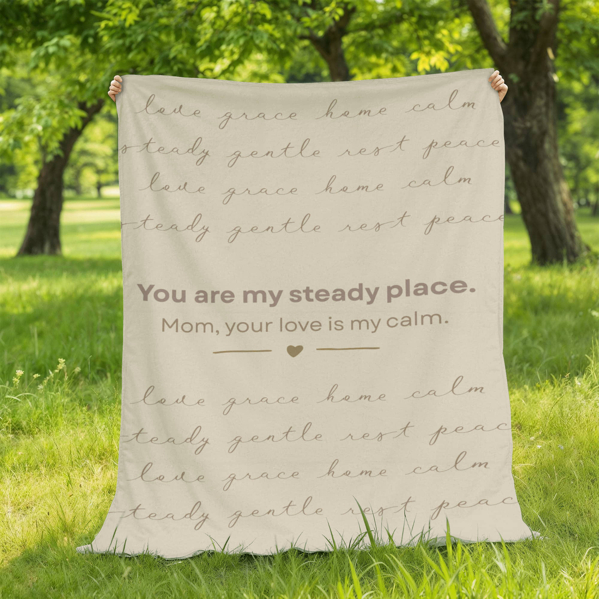To My Mom – You Are My Steady Place | Heirloom Fleece Throw