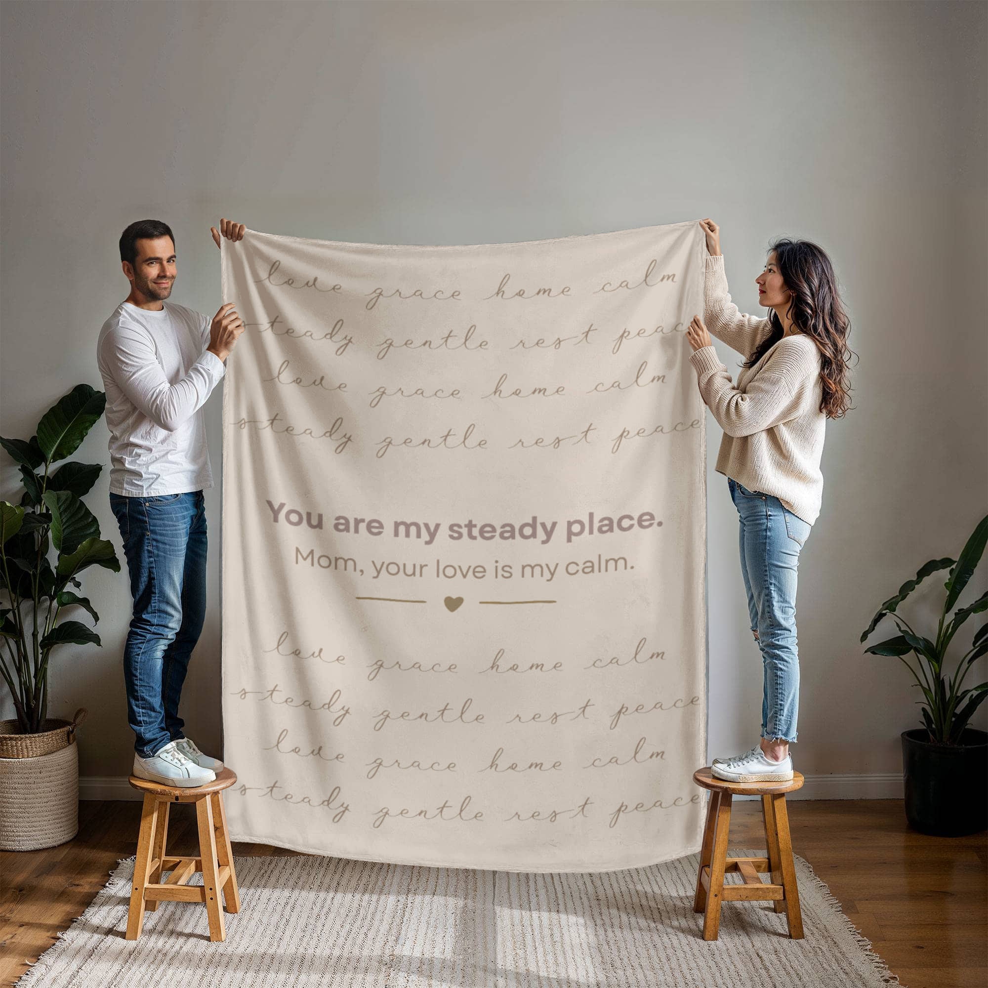 To My Mom – You Are My Steady Place | Heirloom Fleece Throw