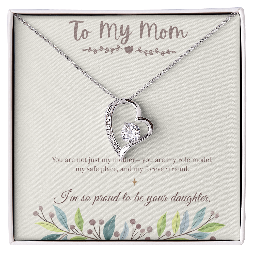 To My Mom Necklace – Mother's Day Gift – Meaningful Jewelry with Message Card – Gift for Mom from Daughter