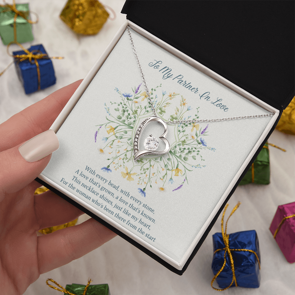 To My Partner In Love Forever Love Necklace