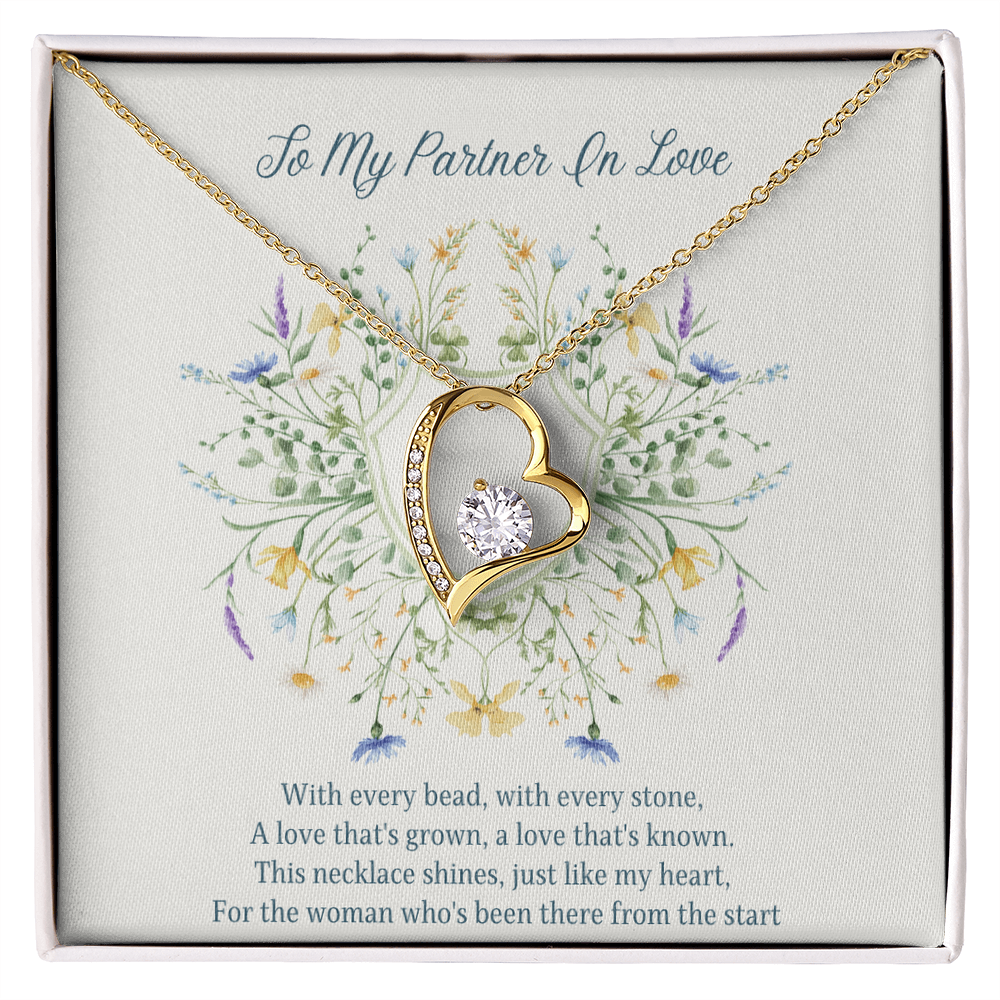 To My Partner In Love Forever Love Necklace
