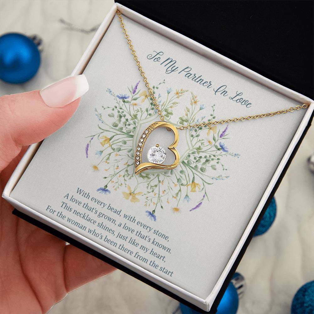 To My Partner In Love Forever Love Necklace